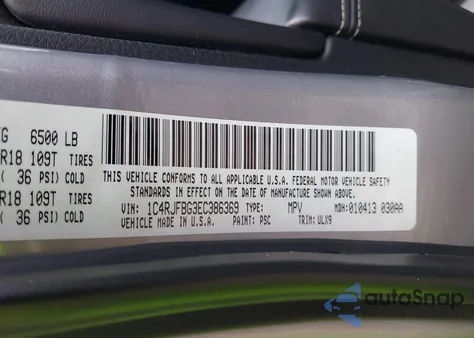 2014 Jeep Grand Cherokee Limited from USA, damaged, VIN 1C4RJFBG3EC386369